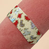 Powder Beaded Cream Leopard Bracelet - Freshie & Zero Studio Shop