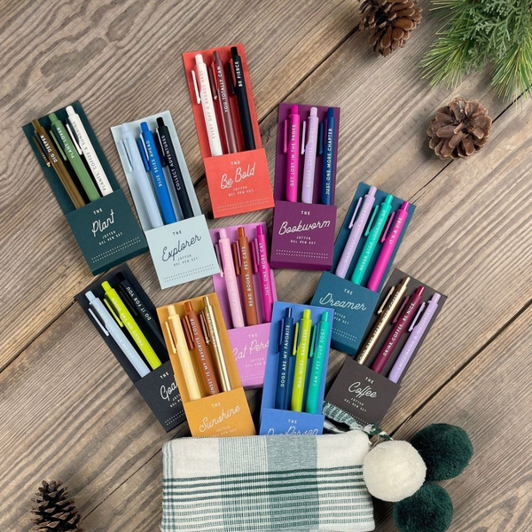 Bookworm Jotters Gel Pen Set - Freshie & Zero Studio Shop