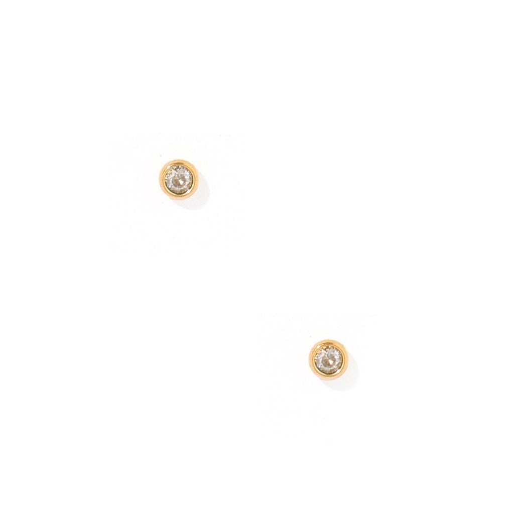 Tiny Sparkle Flatback Waterproof Stud Earrings - Freshie & Zero Studio Shop