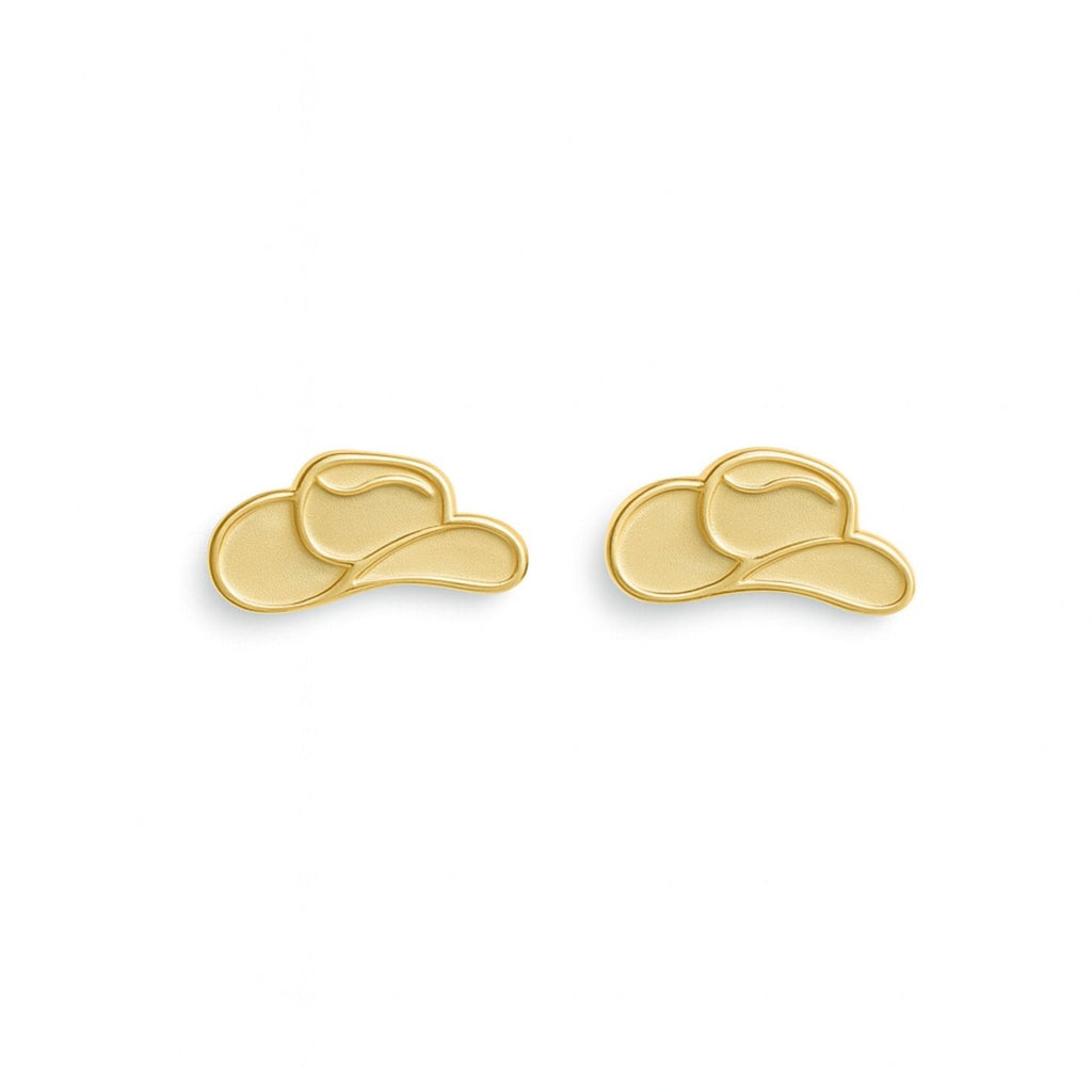 Cowboy Hat Flatback Waterproof Stud Earrings - Freshie & Zero Studio Shop