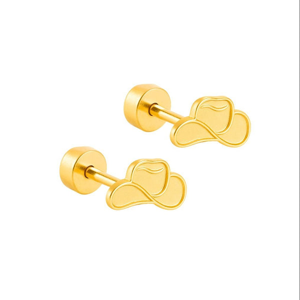 Cowboy Hat Flatback Waterproof Stud Earrings - Freshie & Zero Studio Shop