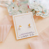 Heidi Pearl Bunny Flatback Waterproof Stud Earrings - Freshie & Zero Studio Shop