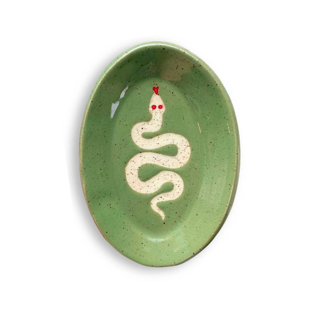 Green Snake Trinket Dish - Freshie & Zero Studio Shop