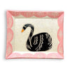Black Swan Pink Scallop Sgraffito Trinket Dish - Freshie & Zero Studio Shop