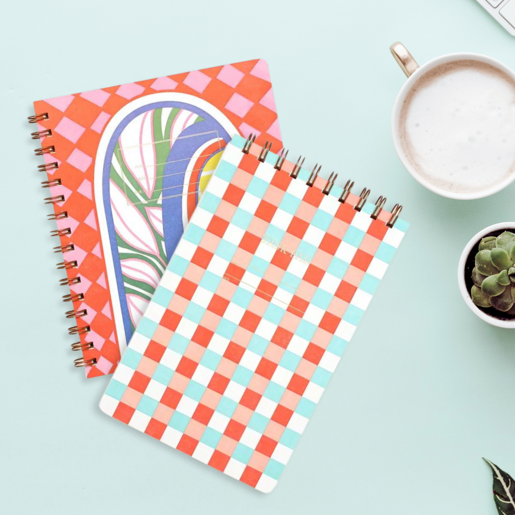 Task Pad Notebook by Shorthand Press: Checker Pop - Freshie & Zero Studio Shop