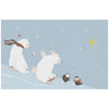 Polar Bear Ski 3D - Organic Jacquard Knit Baby Blanket - Freshie & Zero Studio Shop