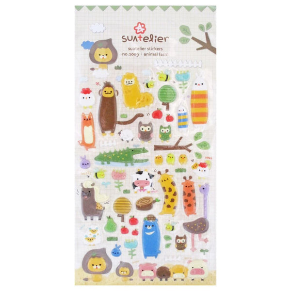 Animal Farm Puffy Stickers - Freshie & Zero Studio Shop