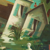 Janet Hill Art Print: The Incredible Sinking House 8.5"x11" - Freshie & Zero Studio Shop