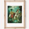 Janet Hill Art Print: The Incredible Sinking House 8.5"x11" - Freshie & Zero Studio Shop