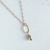 tidal green little gemstone necklace - Freshie & Zero Studio Shop
