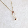 tidal herkimer diamonds little gemstone necklace - Freshie & Zero Studio Shop