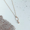 tidal herkimer diamonds little gemstone necklace - Freshie & Zero Studio Shop