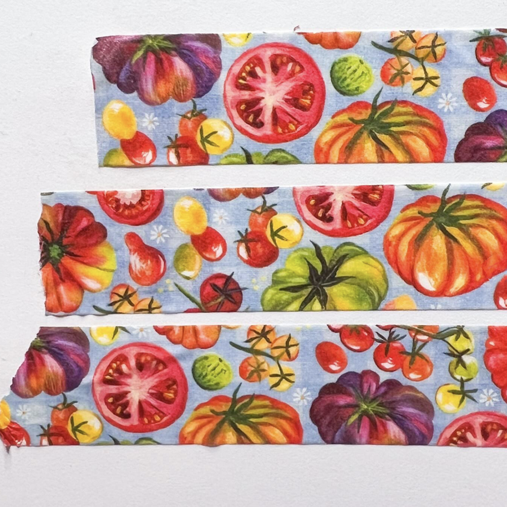 Tomato Washi Tape - Freshie & Zero Studio Shop