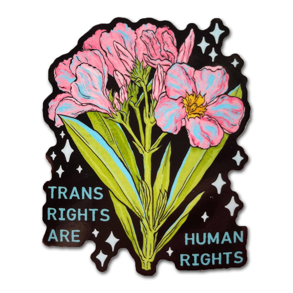 Trans Rights Are Human Rights: LGBTQ Sticker - Freshie & Zero Studio Shop