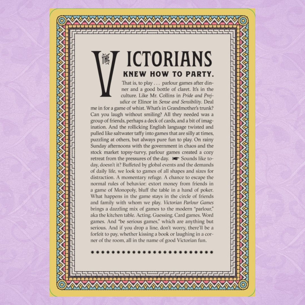 Victorian Parlour Games Card Deck - Freshie & Zero Studio Shop