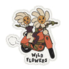 Wild Flowers Waterproof Kiss Cut Vinyl Sticker - Freshie & Zero Studio Shop
