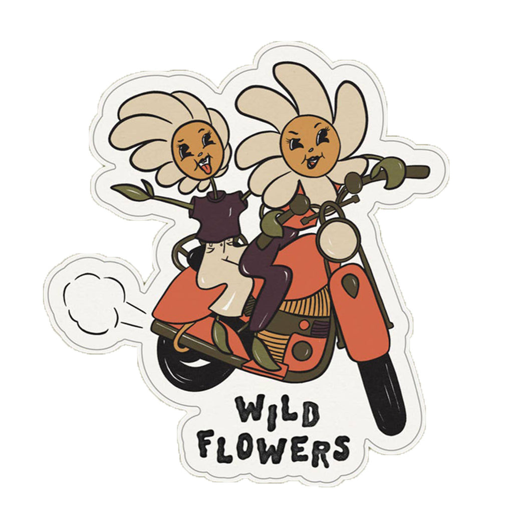 Wild Flowers Waterproof Kiss Cut Vinyl Sticker - Freshie & Zero Studio Shop