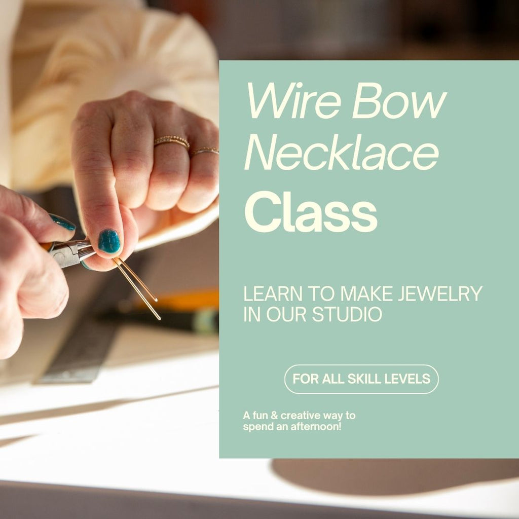 Wire Bow Necklace Jewelry Making Class - Freshie & Zero Studio Shop