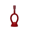 Matte Red Single Taper Candle Holder - Freshie & Zero Studio Shop