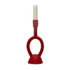 Matte Red Single Taper Candle Holder - Freshie & Zero Studio Shop