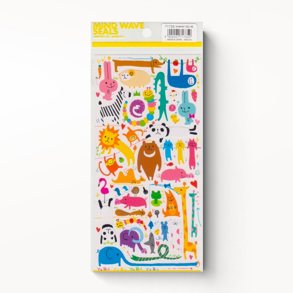 Midori Yuru Animal Stickers - Freshie & Zero Studio Shop