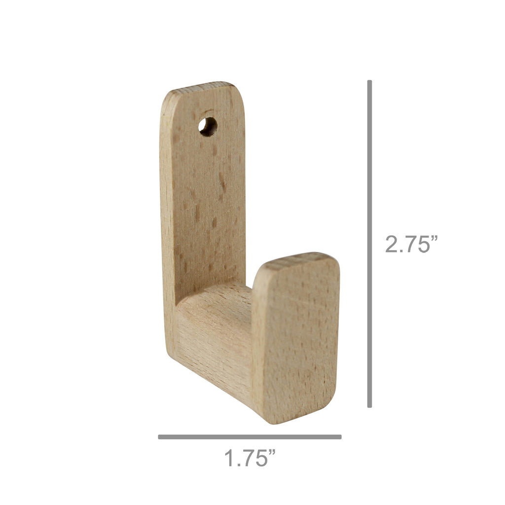 Natural Wood Wall Hook - Freshie & Zero Studio Shop