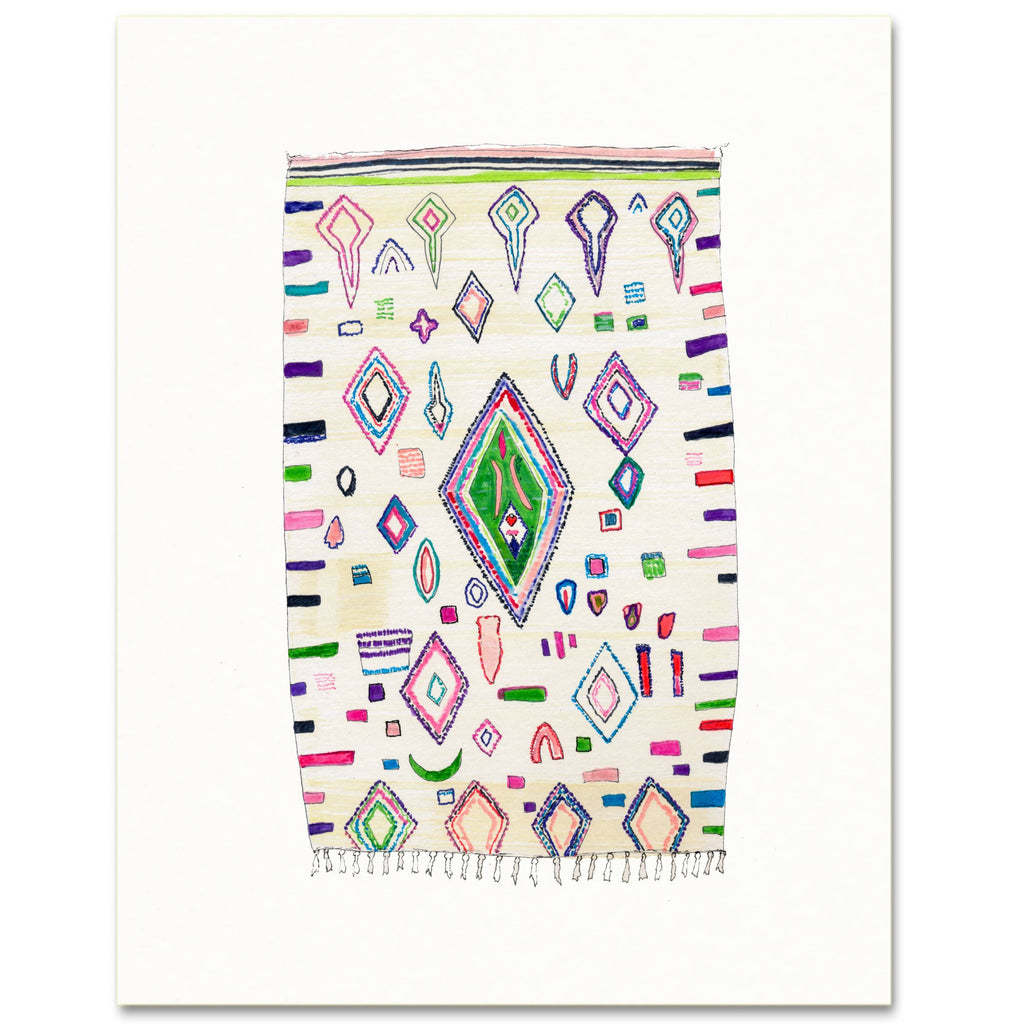 Snoogs & Wilde 5x7 Art Print - Rug No.15 - Freshie & Zero Studio Shop