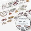 Root & Branch Washi Tape: Mushroom + Fungi - Freshie & Zero