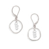 treble earrings - white pearls - Freshie & Zero