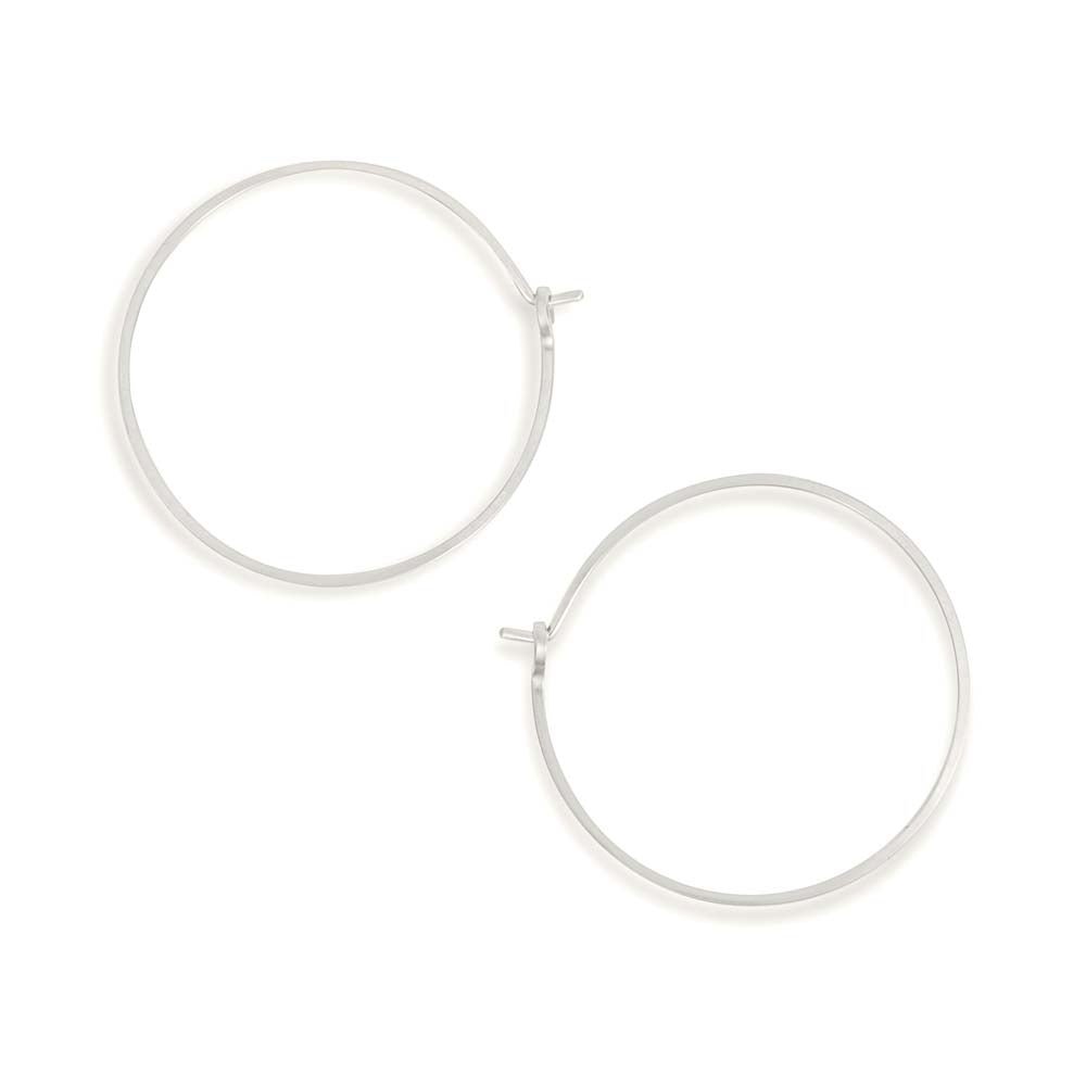 minimal hoops - medium circles - Freshie & Zero