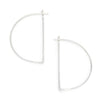 minimal half moon hoops - large - Freshie & Zero