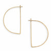 minimal half moon hoops - large - Freshie & Zero