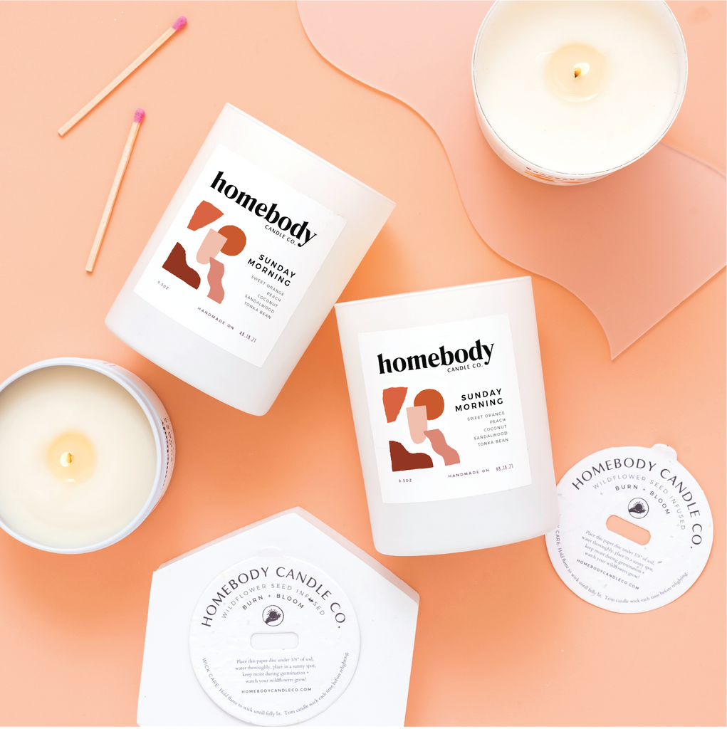 Sunday Morning • burn + bloom candle - Freshie & Zero Studio Shop