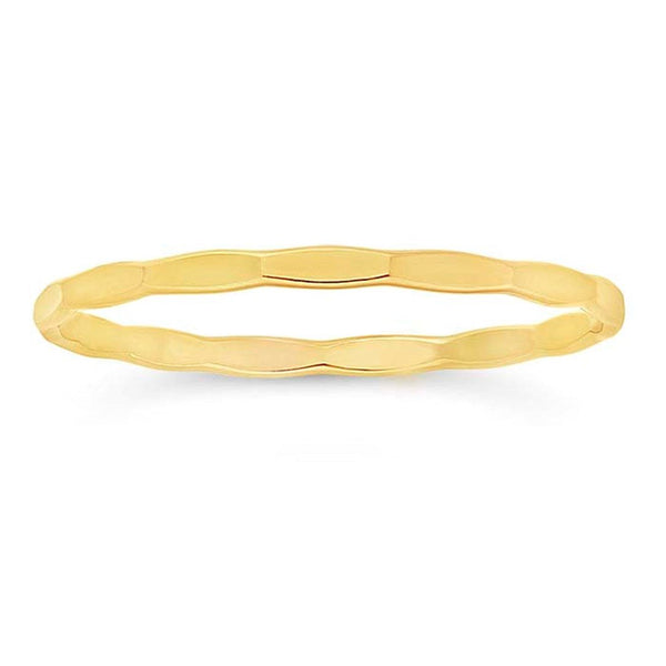 Gold Filled Faceted Stacking Ring - Freshie & Zero Studio Shop