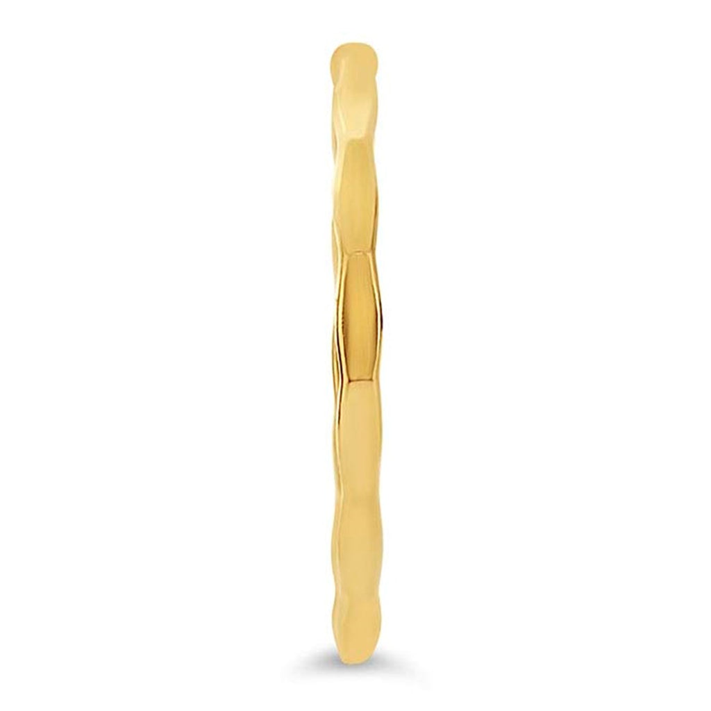 Gold Filled Faceted Stacking Ring - Freshie & Zero Studio Shop