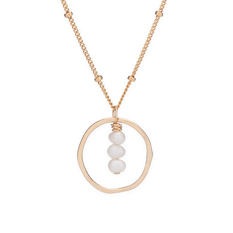 Treble Necklace - White Pearl - Freshie & Zero