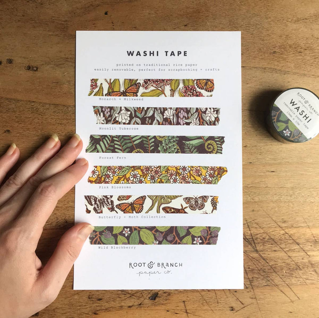 Root & Branch Washi Tape: Forest Fern - Freshie & Zero