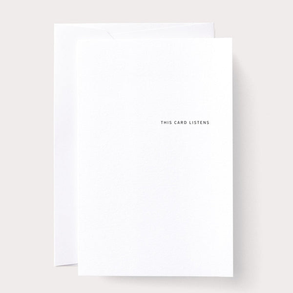 This Card Listens by Noat Paper - Freshie & Zero
