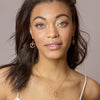 Sunrise Moonstone and Gold Circle Necklace - Freshie & Zero