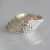Mama: Diamond Dusted Message Ring - Freshie & Zero