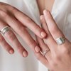 Diamond Dusted Stacking Ring: Super Skinny - Freshie & Zero