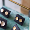 Stud Earrings Circle Dot Diamond Dusted (mini) - Freshie & Zero