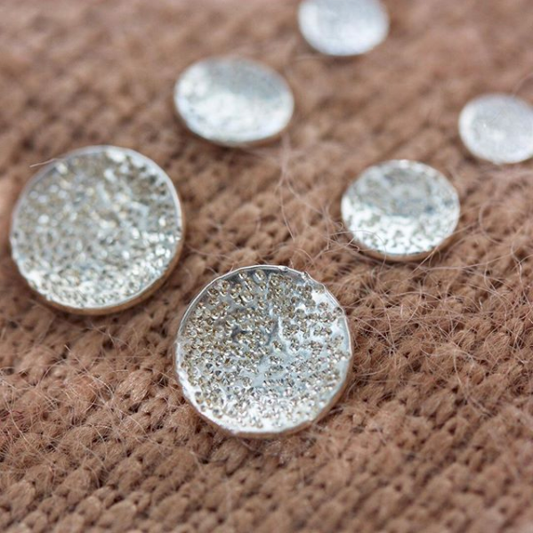 Stud Earrings Circle Dot Diamond Dusted (mini) - Freshie & Zero