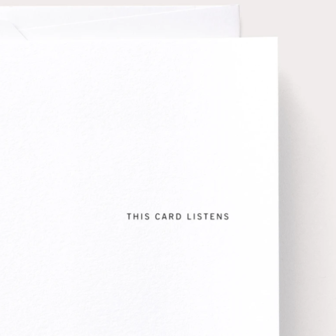 This Card Listens by Noat Paper - Freshie & Zero