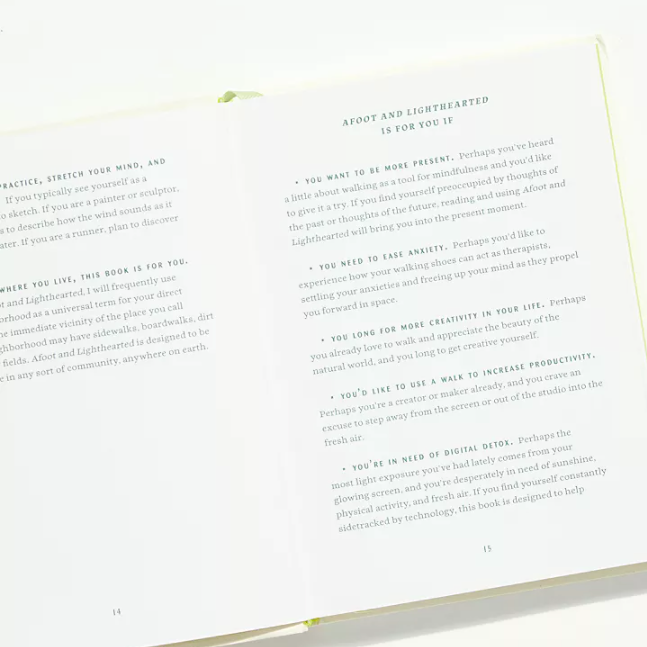Afoot and Lighthearted: A Journal for Mindful Walking - Freshie & Zero