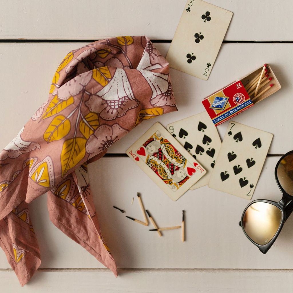 Hemlock Bandana: Evangeline Pink - Freshie & Zero Studio Shop