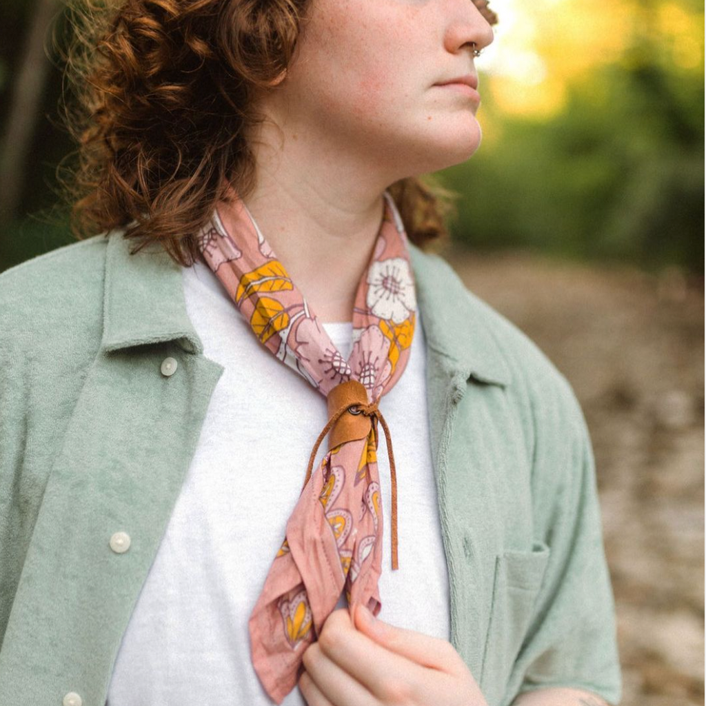 Hemlock Bandana: Evangeline Pink - Freshie & Zero Studio Shop