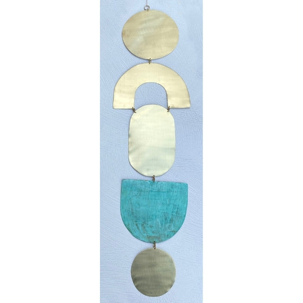 Modern Stacked Brass Wall Hanging - Freshie & Zero