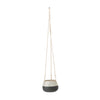 Hanging Small Ceramic Pot White Grey - Freshie & Zero Studio Shop