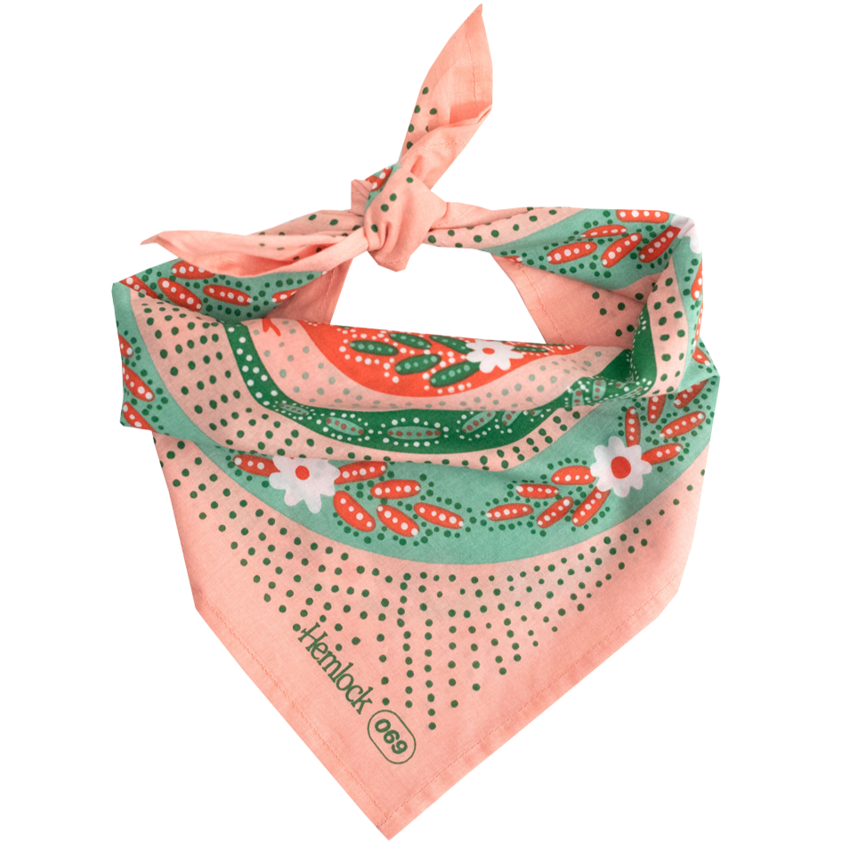 Hemlock Bandana: Snakes Pink - Freshie & Zero
